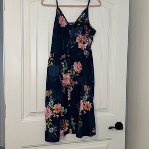 Floral Spaghetti Strap Dress